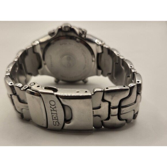 Seiko 7T32-6M49 Stainless Steel 42.5mm Chronograph Alarm Watch. Excellent. - Picture 9 of 15